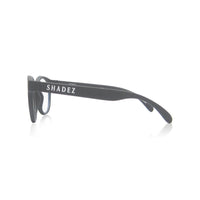 משקפי סינון אור כחול Shadez במסגרת עגולה בצבע אפור – מבט נוסף